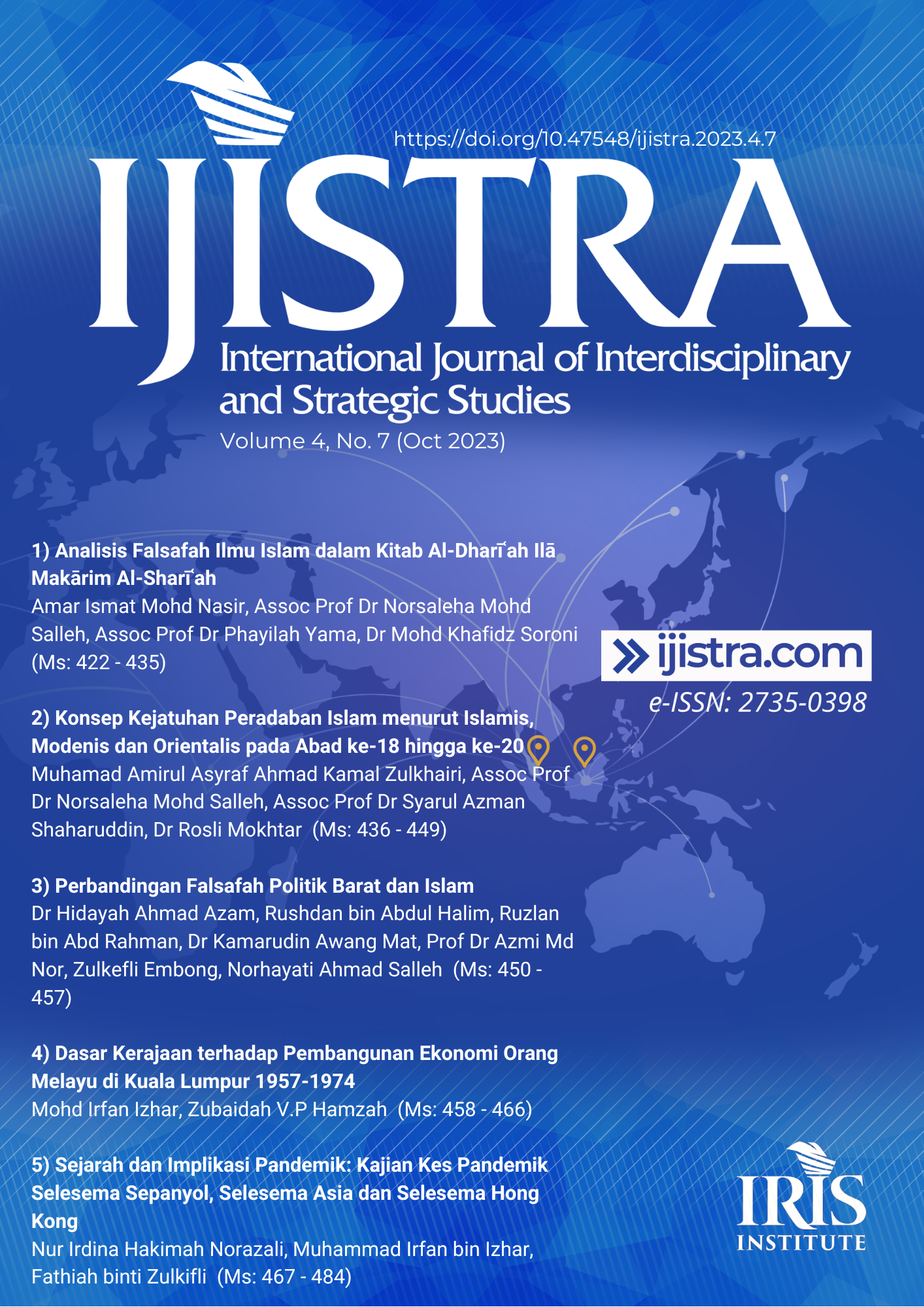 					View Vol. 4 No. 7 (2023): International Journal of Interdisciplinary and Strategic Studies (IJISTRA)
				